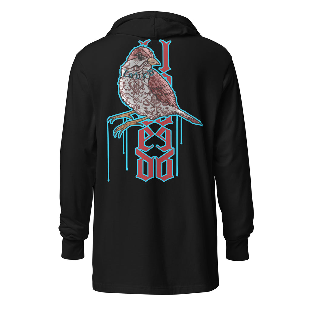 Loved | hooded long-sleeve tee