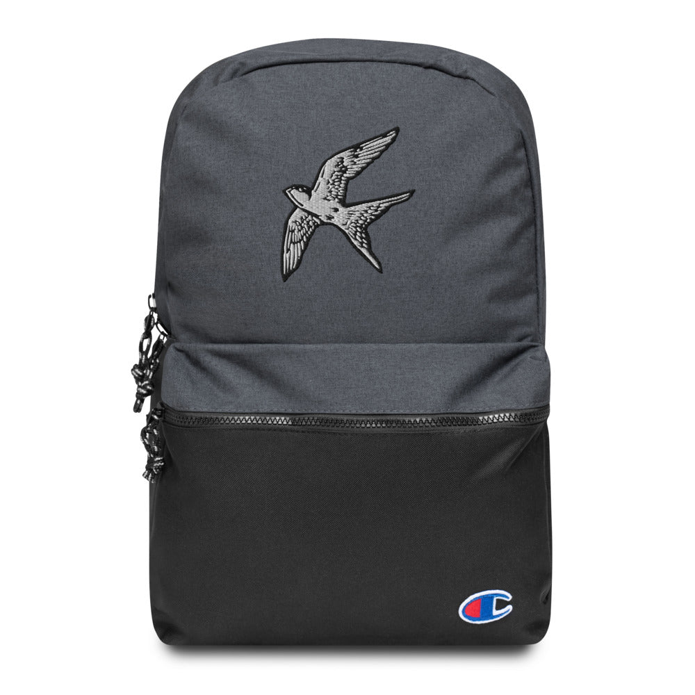 Love Bird | embroidered champion backpack