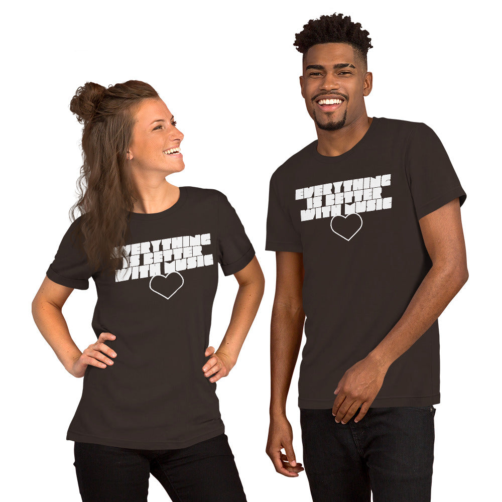EverythingIsBetterWithMusic | unisex cotton t-shirt