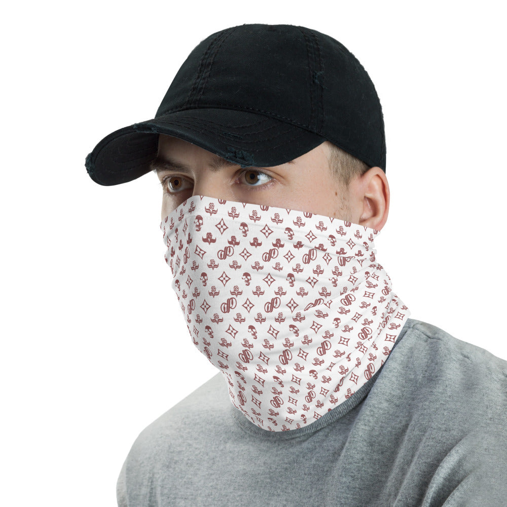 JPMonogram | maroon neck gaiter