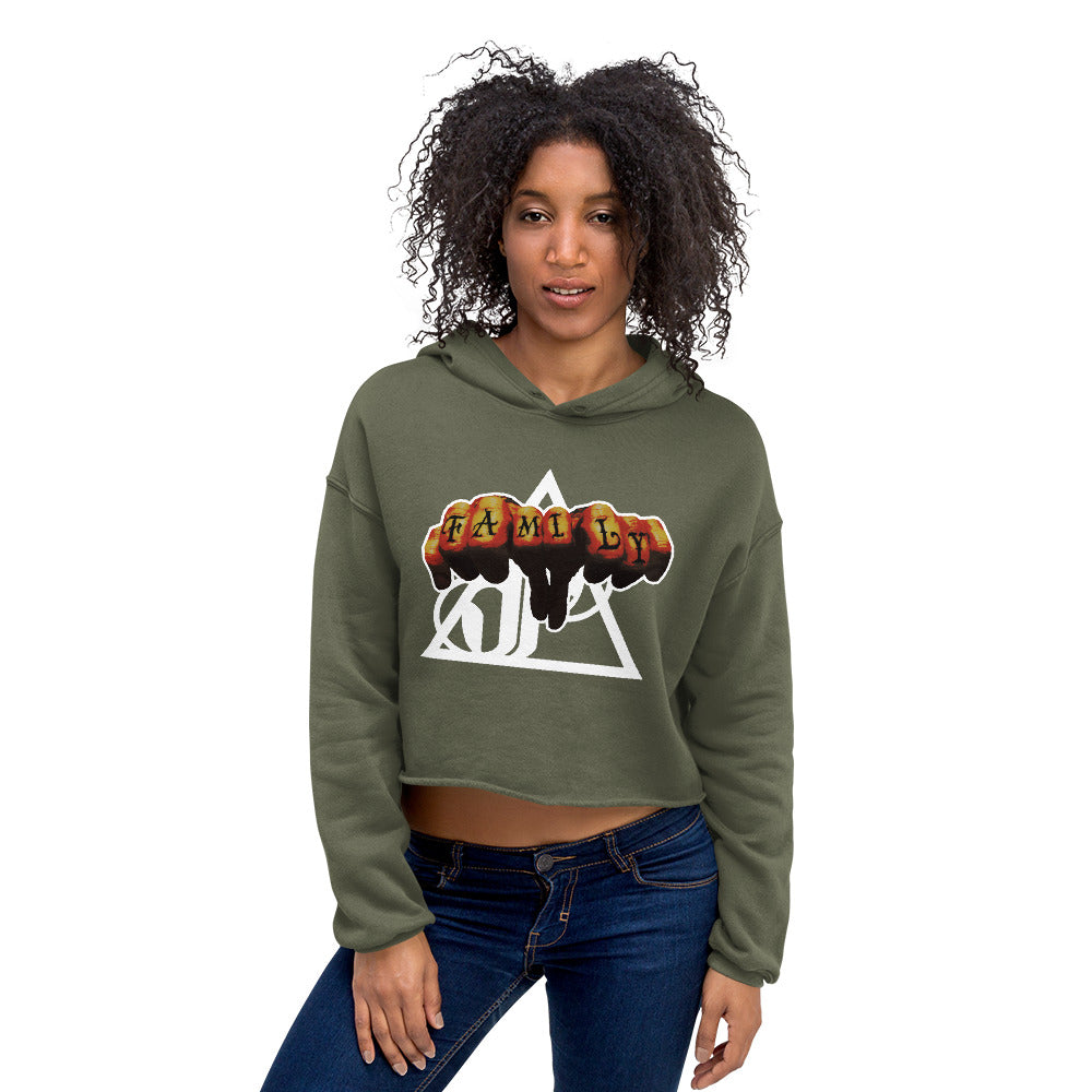 Family | crop hoodie