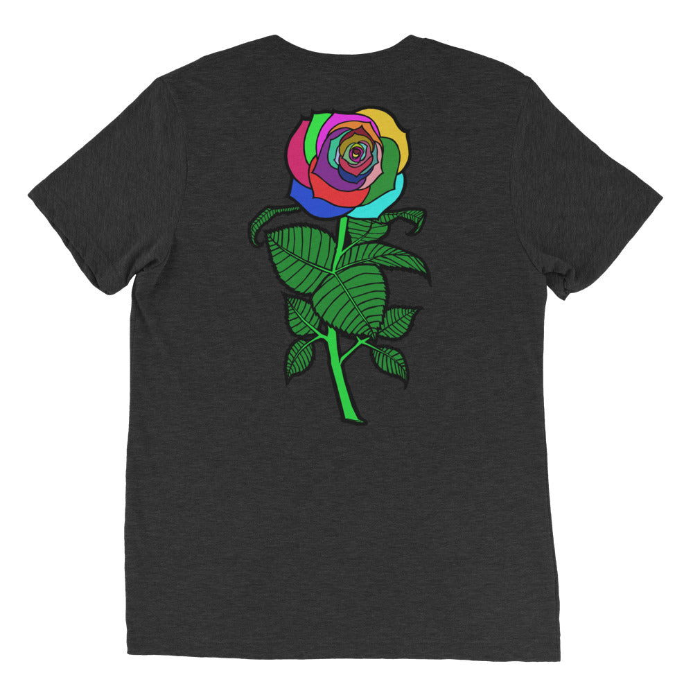 Big Bold Rose | women's tri-blend t-shirt