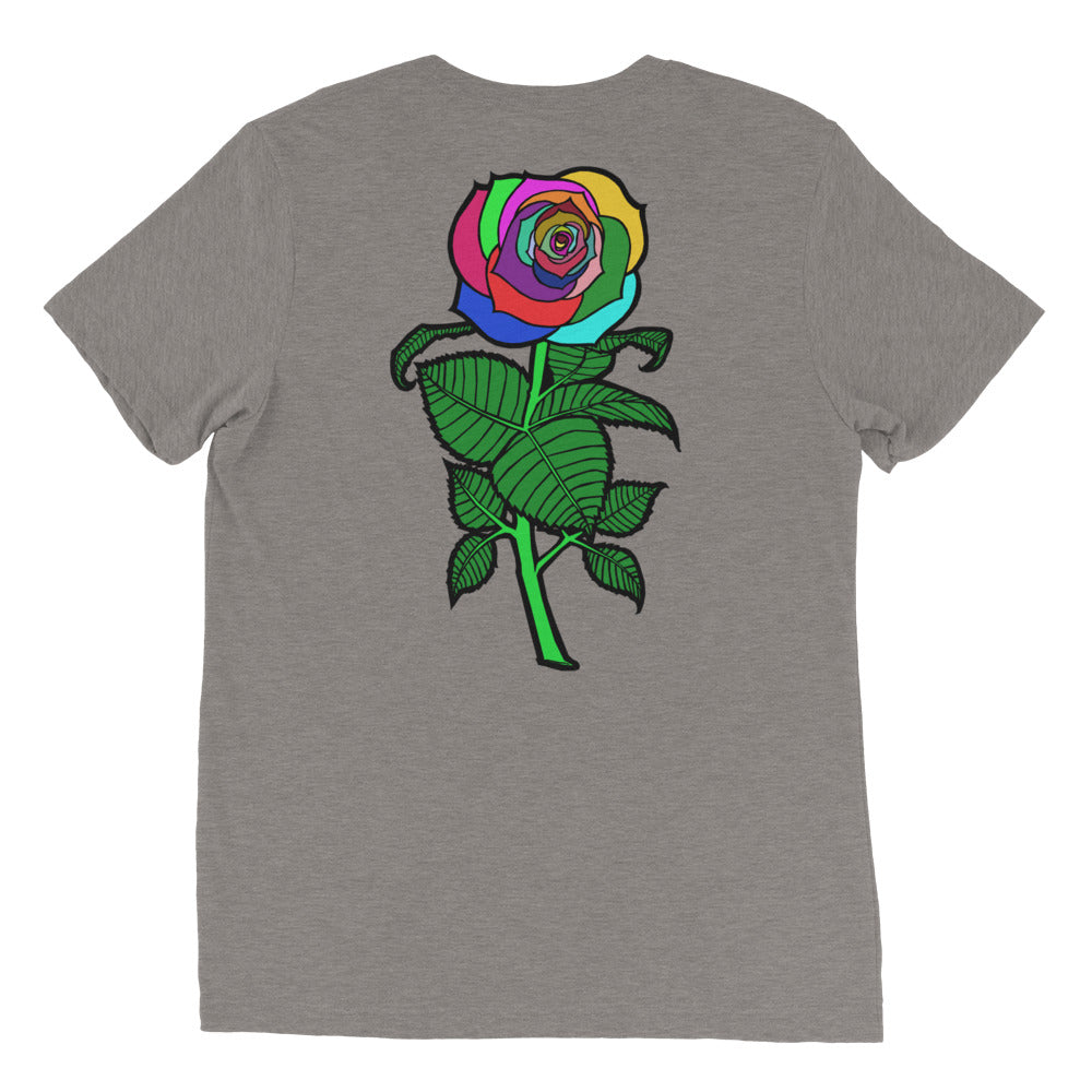 Big Bold Rose | women's tri-blend t-shirt