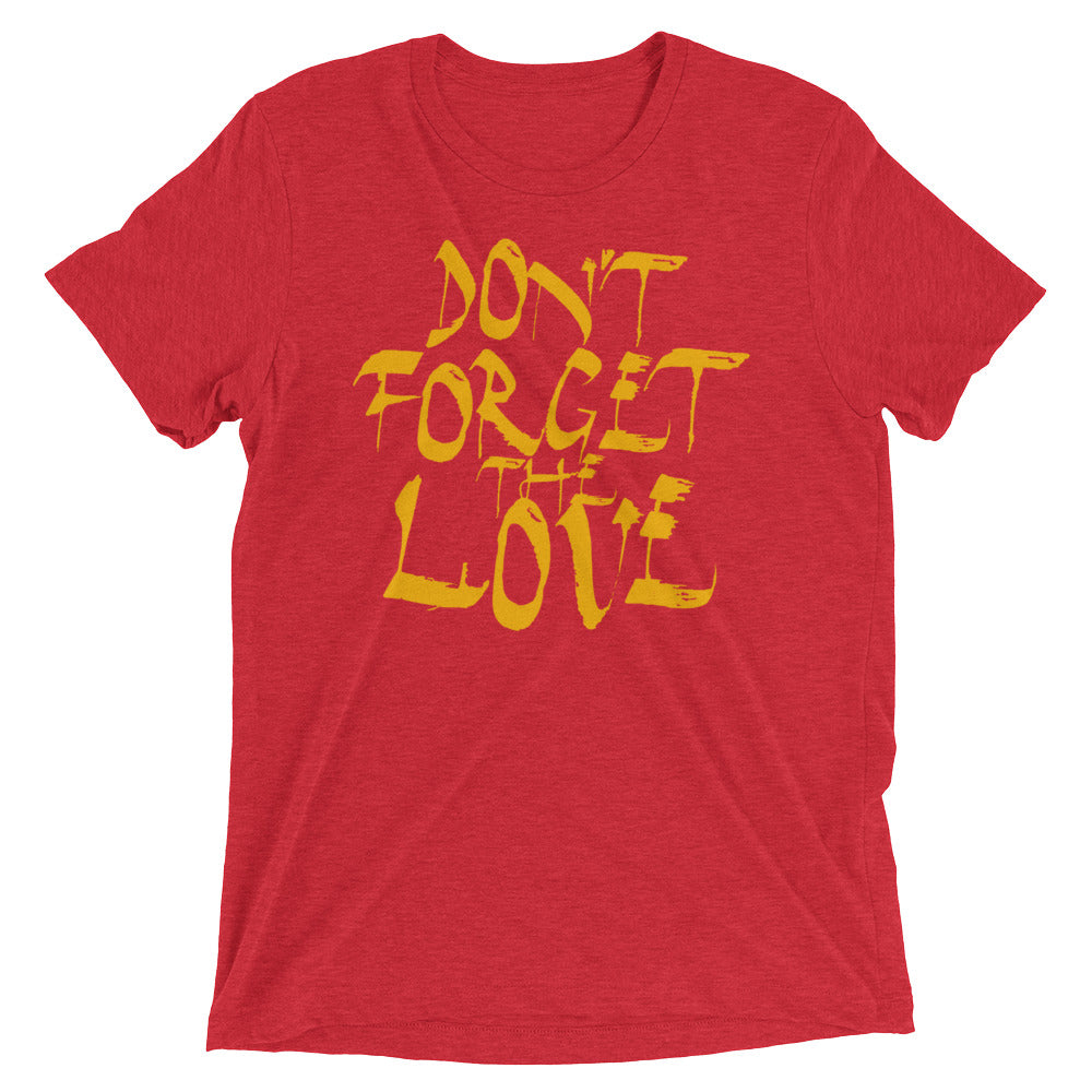 Don't Forget The Love | men's triblend t-shirt