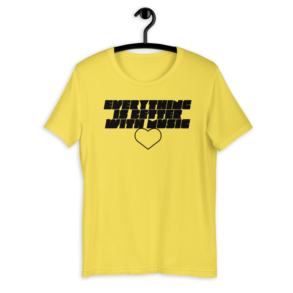 EverythingIsBetterWithMusic | unisex cotton t-shirt