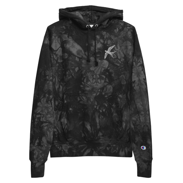 Swallow | unisex champion tie-dye hoodie