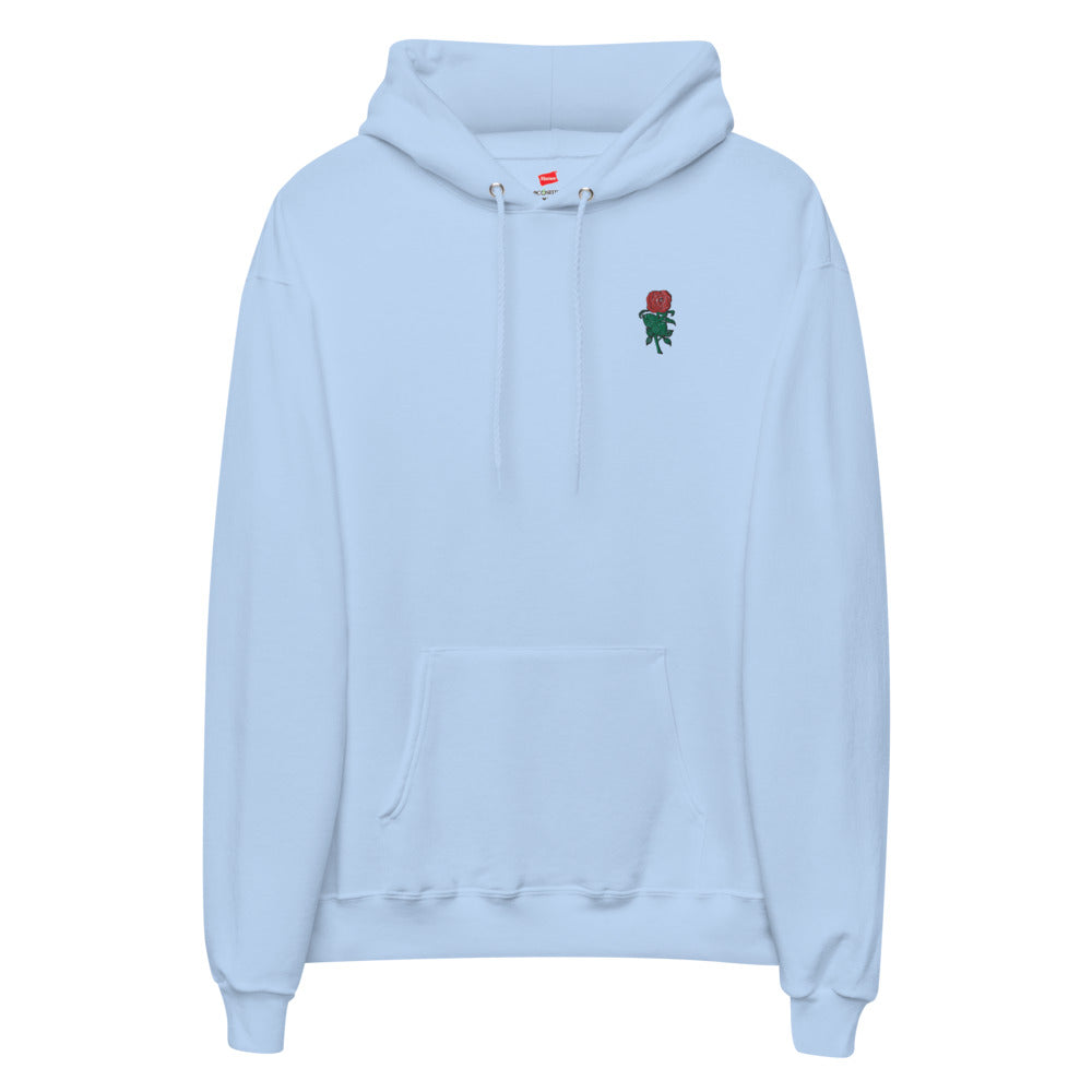 Bold Rose | unisex embroidered fleece hoodie