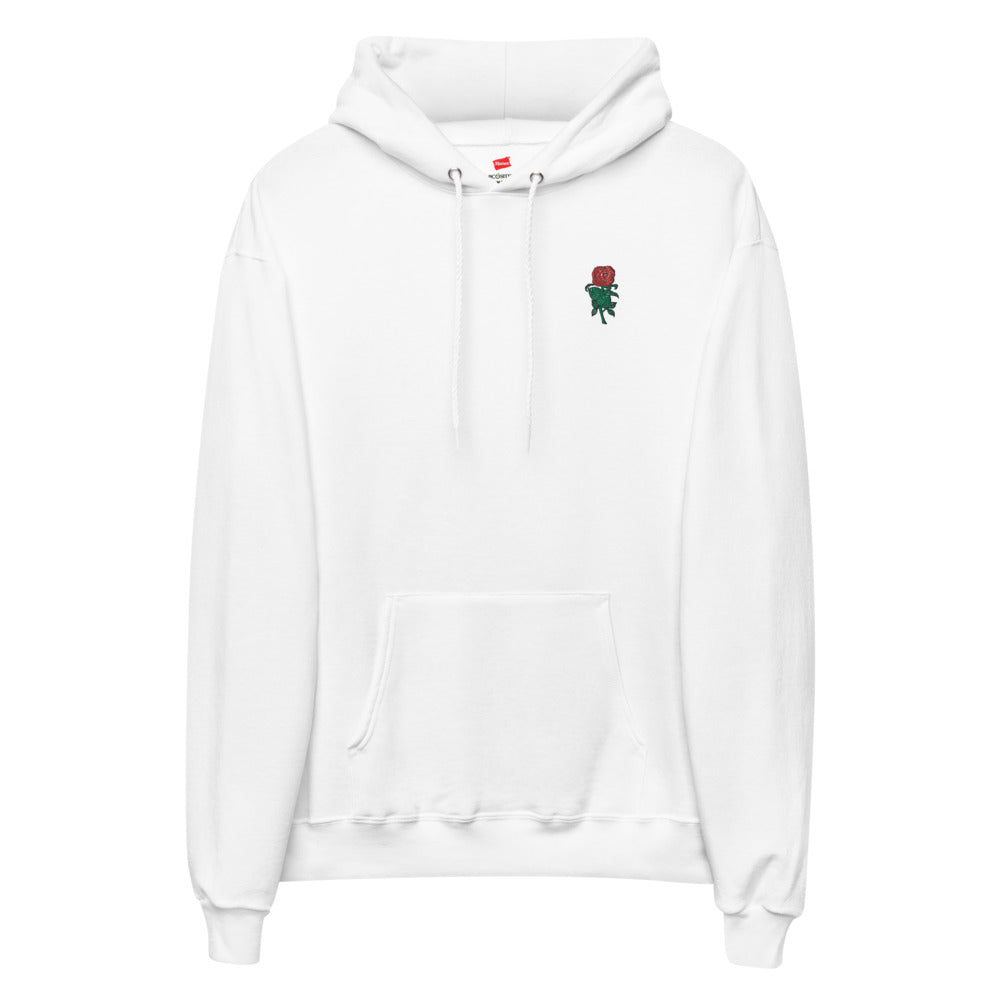Bold Rose | unisex embroidered fleece hoodie