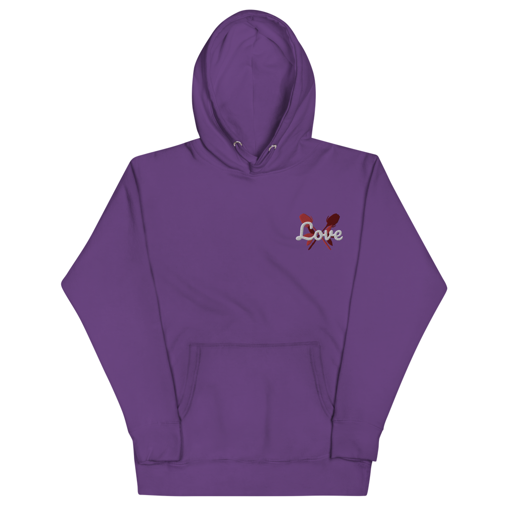 Love | embroidered unisex hoodie
