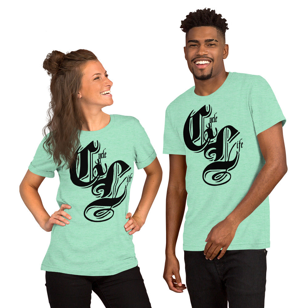 Cycle Life Black | unisex cotton t-shirt