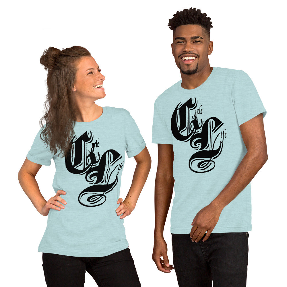 Cycle Life Black | unisex cotton t-shirt