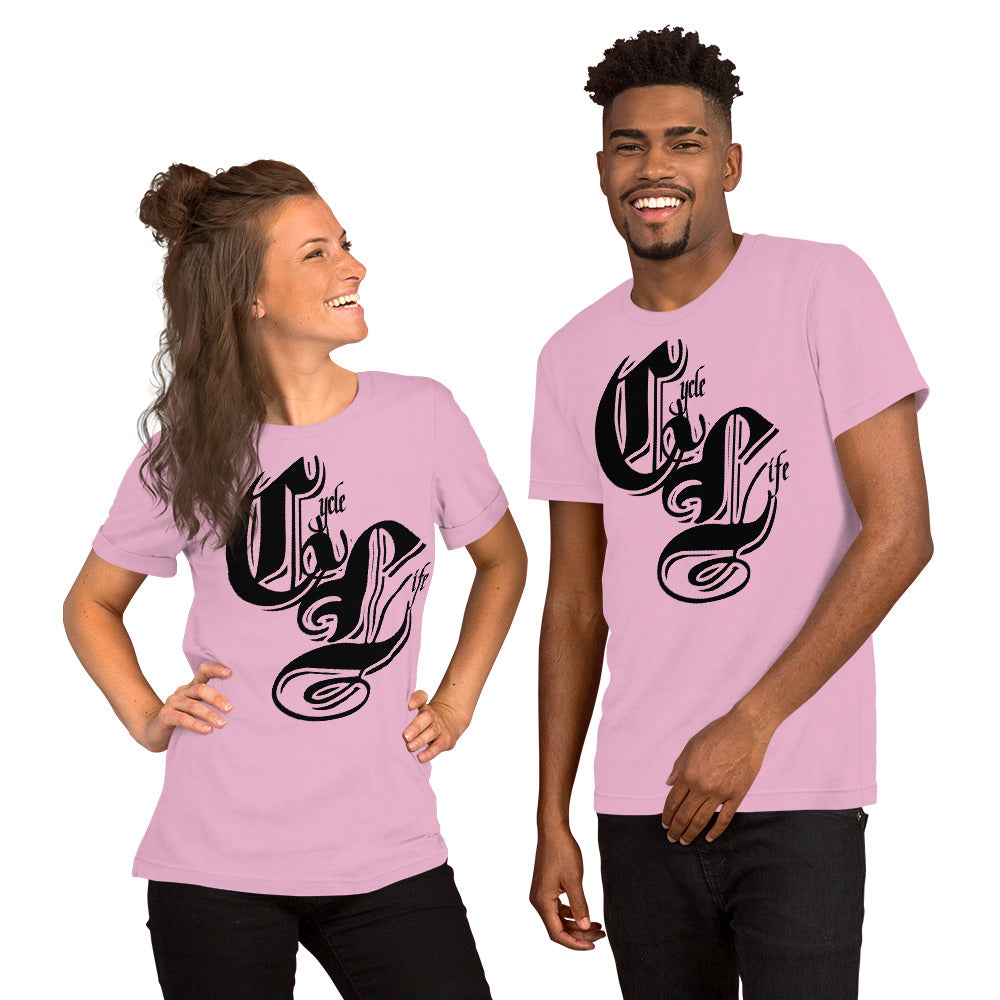 Cycle Life Black | unisex cotton t-shirt