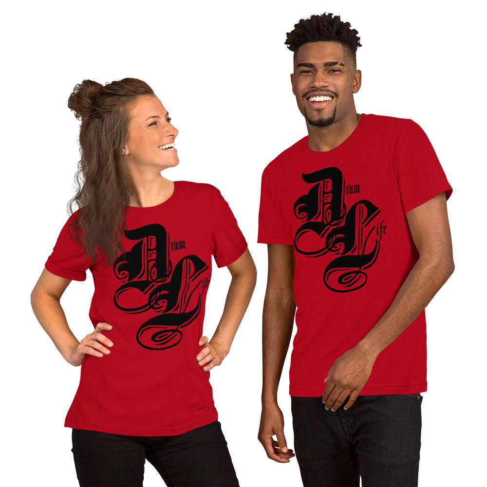 Drum Life Black | unisex cotton t-shirt