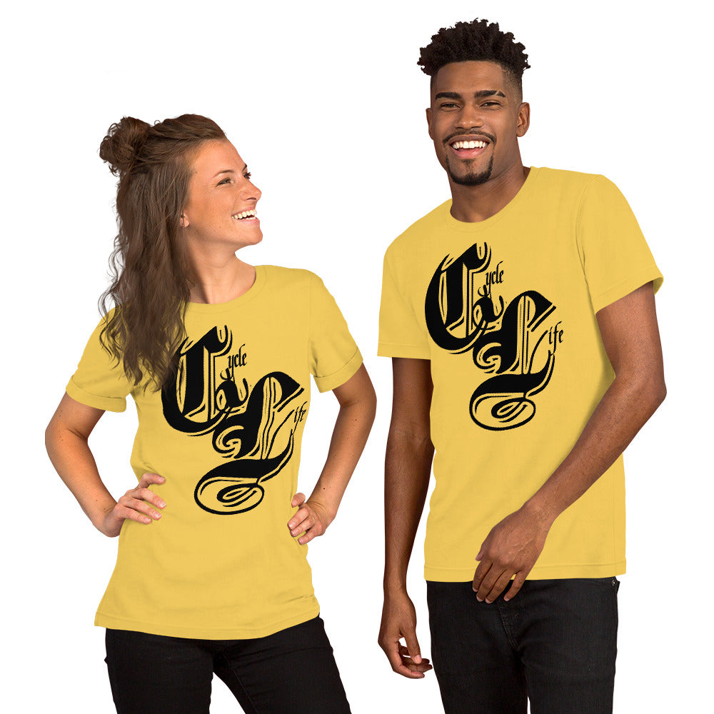 Cycle Life Black | unisex cotton t-shirt