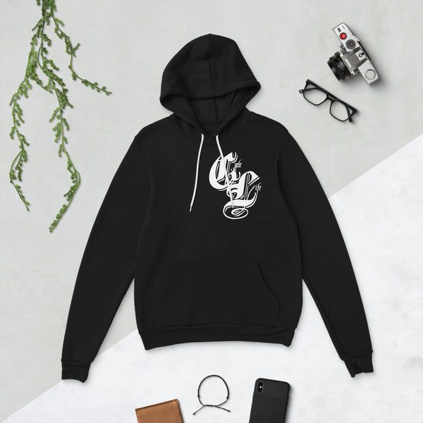 Cycle Life Initial Black | unisex fleece hoodie