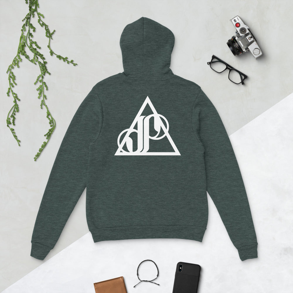 Cycle Life Initial Black | unisex fleece hoodie